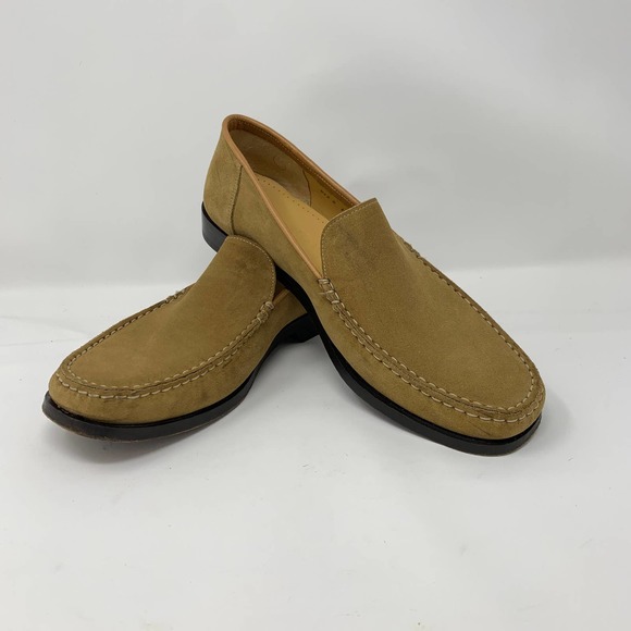Cole Haan‎ Crafted in Italy Tan Suede Women's Leather Loafer 8.5 - Picture 1 of 6